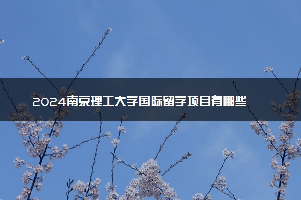 2024南京理工大学国际留学项目有哪些 可靠吗