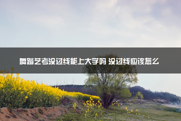 舞蹈艺考没过线能上大学吗 没过线应该怎么办