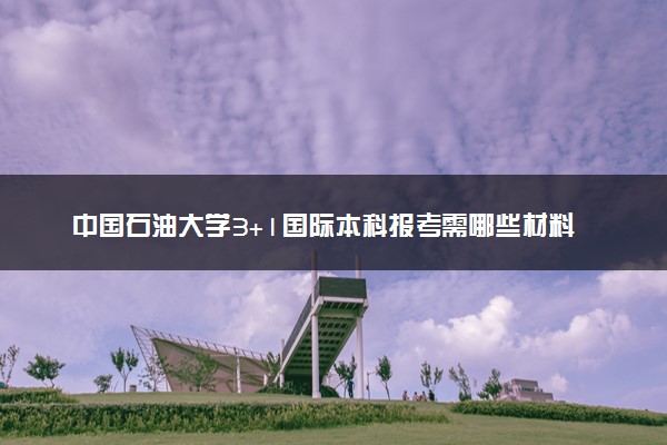 中国石油大学3+1国际本科报考需哪些材料