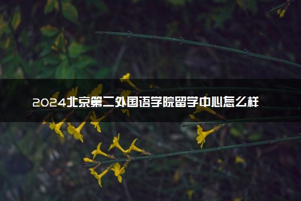 2024北京第二外国语学院留学中心怎么样 好不好进