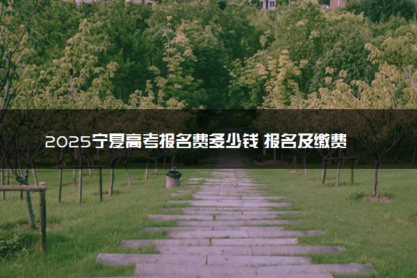 2025宁夏高考报名费多少钱 报名及缴费入口