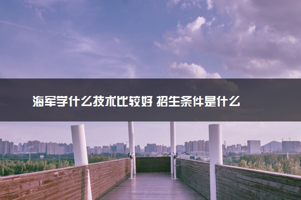 海军学什么技术比较好 招生条件是什么