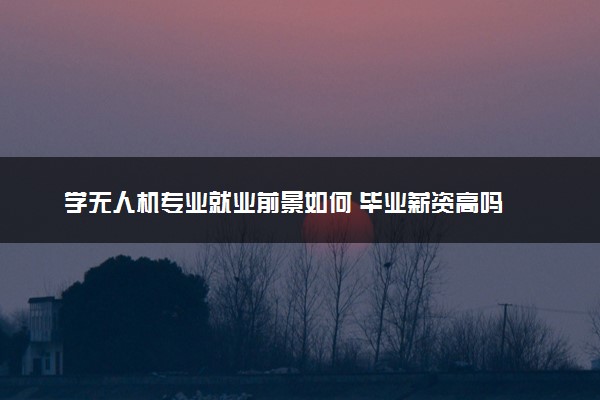 学无人机专业就业前景如何 毕业薪资高吗