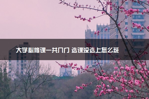 大学必修课一共几门 选课没选上怎么班