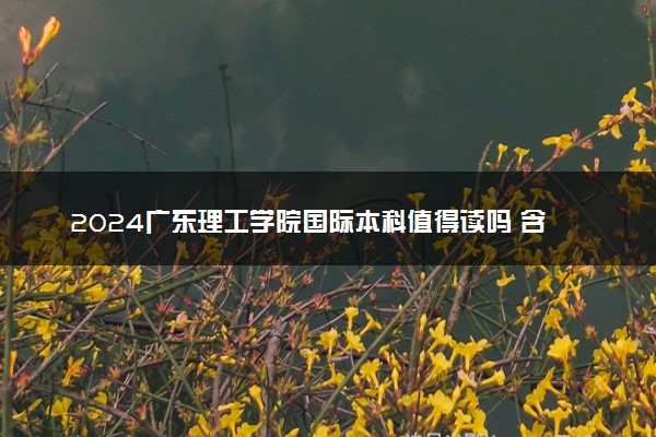 2024广东理工学院国际本科值得读吗 含金量咋样