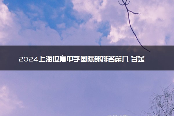 2024上海位育中学国际部排名第几 含金量咋样