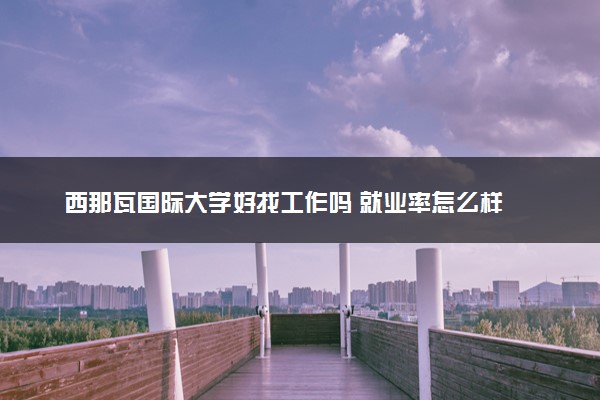 西那瓦国际大学好找工作吗 就业率怎么样