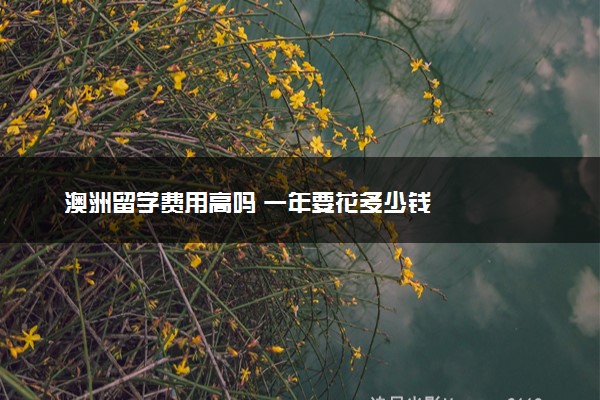 澳洲留学费用高吗 一年要花多少钱