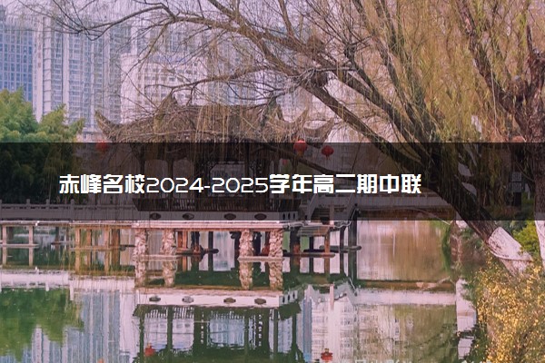 赤峰名校2024-2025学年高二期中联考试题及答案汇总