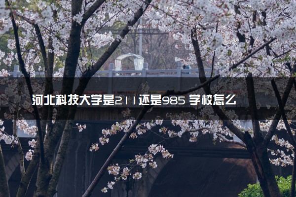 河北科技大学是211还是985 学校怎么样