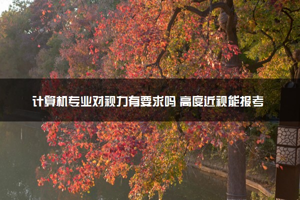 计算机专业对视力有要求吗 高度近视能报考吗