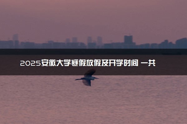 2025安徽大学寒假放假及开学时间 一共放多少天