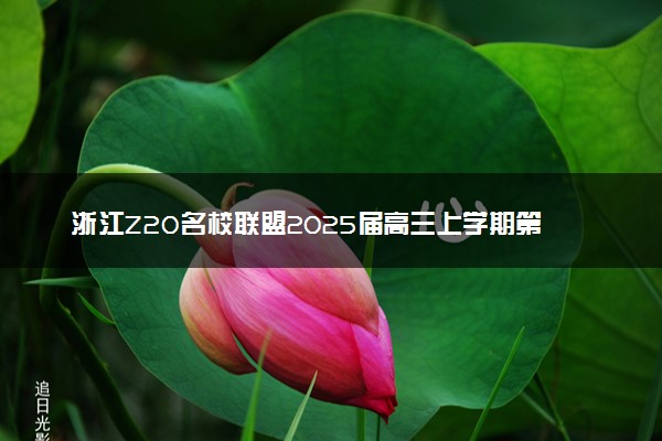 浙江Z20名校联盟2025届高三上学期第二次联考试题及答案汇总