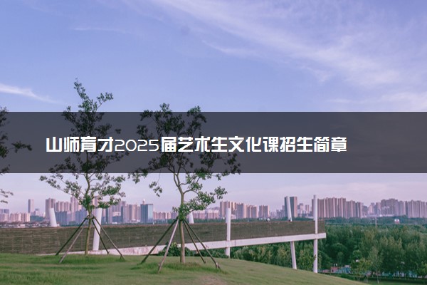 山师育才2025届艺术生文化课招生简章