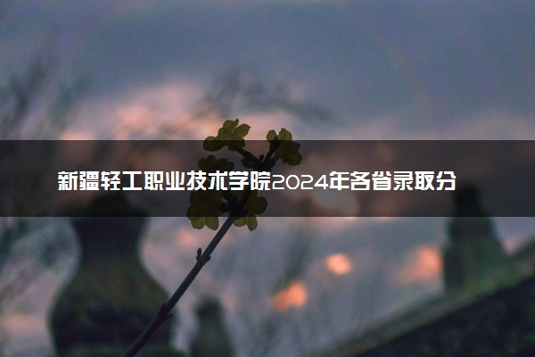 新疆轻工职业技术学院2024年各省录取分数线 多少分能考上