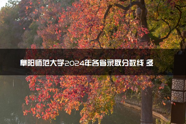 阜阳师范大学2024年各省录取分数线 多少分能考上