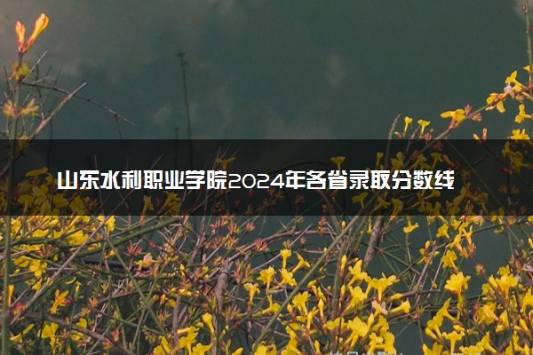 山东水利职业学院2024年各省录取分数线 多少分能考上