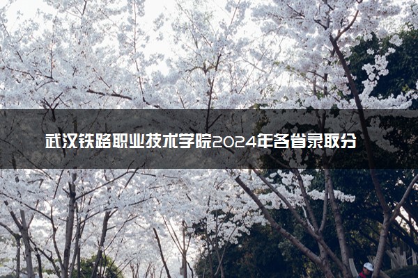 武汉铁路职业技术学院2024年各省录取分数线 多少分能考上