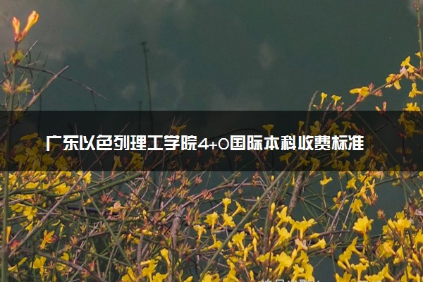 广东以色列理工学院4+0国际本科收费标准 学费多少钱