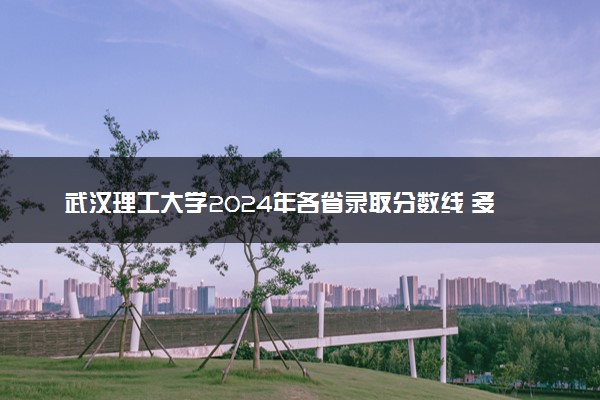 武汉理工大学2024年各省录取分数线 多少分能考上