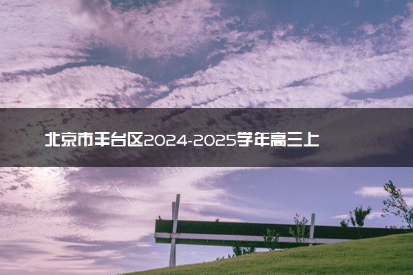 北京市丰台区2024-2025学年高三上学期期末考试试题及答案汇总