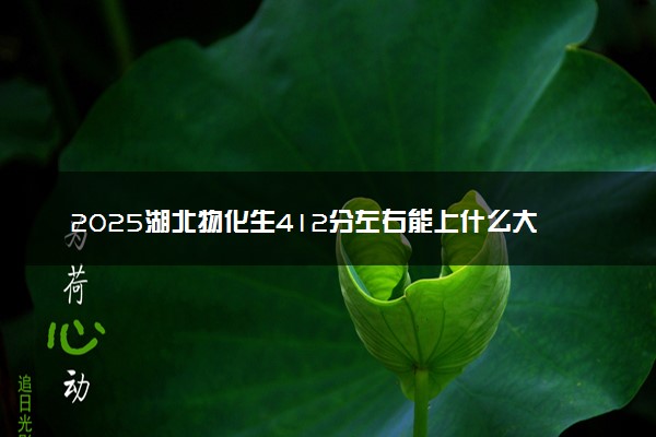 2025湖北物化生412分左右能上什么大学 可以报考的院校名单