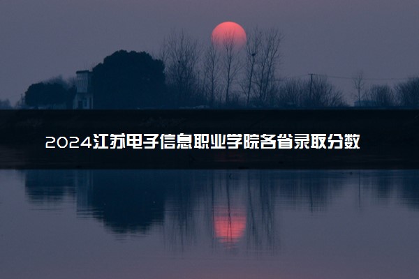 2024江苏电子信息职业学院各省录取分数线是多少 最低分及位次