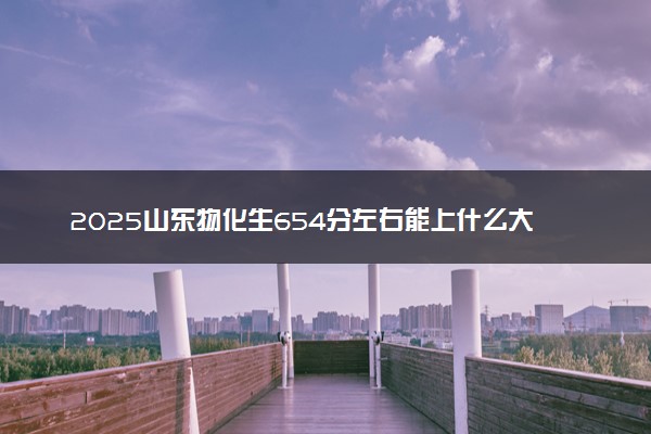 2025山东物化生654分左右能上什么大学 可以报考的院校名单