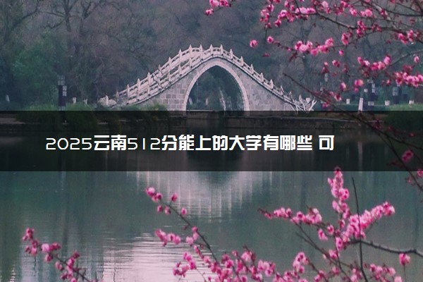 2025云南512分能上的大学有哪些 可以报考院校名单