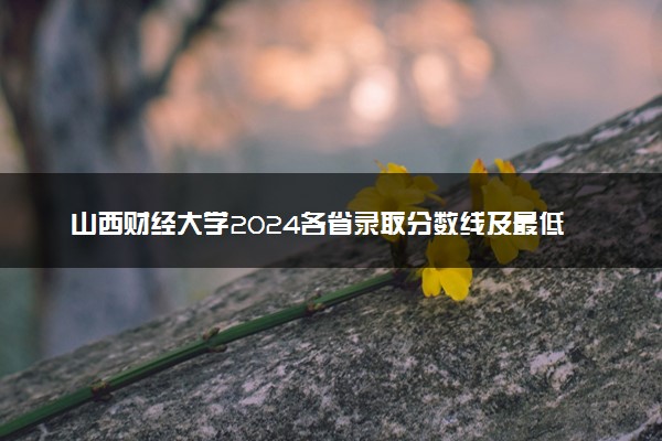 山西财经大学2024各省录取分数线及最低位次是多少