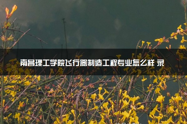 南昌理工学院飞行器制造工程专业怎么样 录取分数线多少