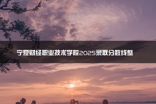 宁夏财经职业技术学院2025录取分数线整理 最低多少分可以考上