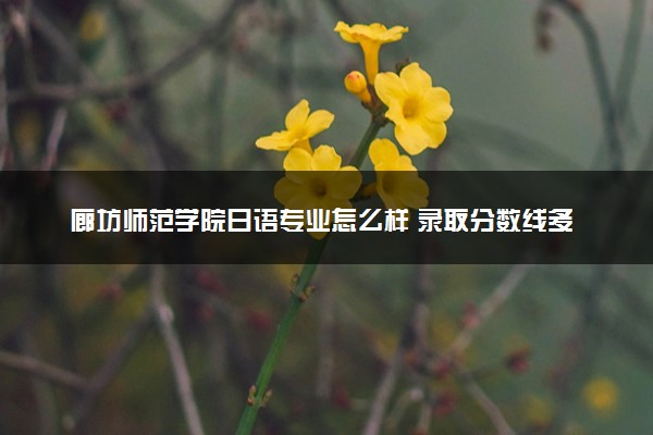 廊坊师范学院日语专业怎么样 录取分数线多少