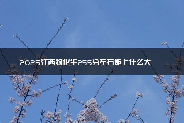 2025江西物化生255分左右能上什么大学 可以报考的院校名单