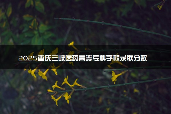 2025重庆三峡医药高等专科学校录取分数线是多少 各省最低分数线汇总