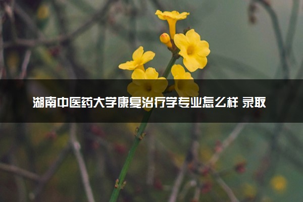 湖南中医药大学康复治疗学专业怎么样 录取分数线多少