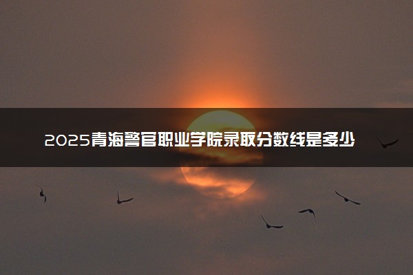 2025青海警官职业学院录取分数线是多少 各省最低分数线汇总