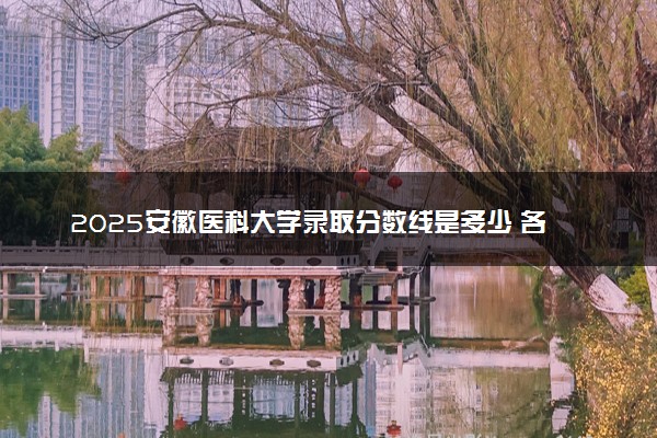 2025安徽医科大学录取分数线是多少 各省最低分数线汇总