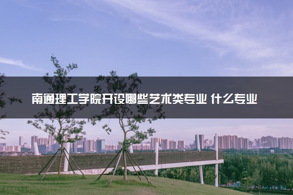 南通理工学院开设哪些艺术类专业 什么专业前景好