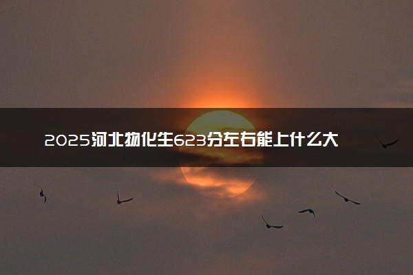 2025河北物化生623分左右能上什么大学 可以报考的院校名单