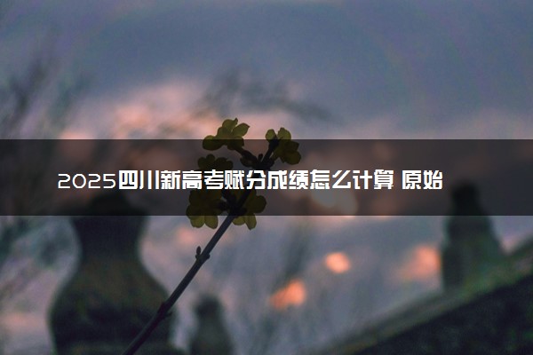 2025四川新高考赋分成绩怎么计算 原始成绩与赋分对照表