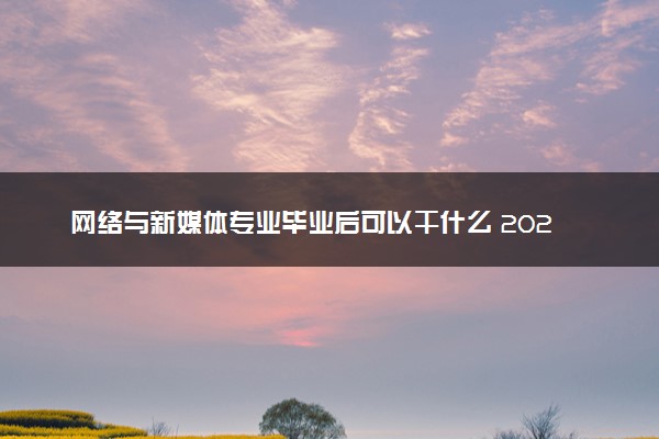 网络与新媒体专业毕业后可以干什么 2025就业前景如何