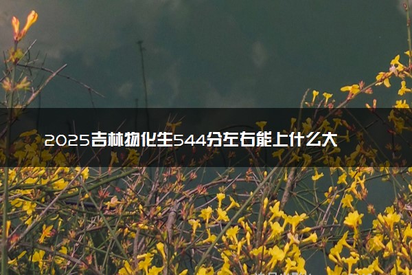 2025吉林物化生544分左右能上什么大学 可以报考的院校名单