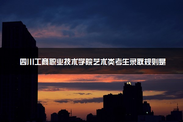 四川工商职业技术学院艺术类考生录取规则是怎样的 有哪些要求