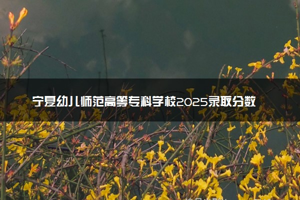 宁夏幼儿师范高等专科学校2025录取分数线整理 最低多少分可以考上