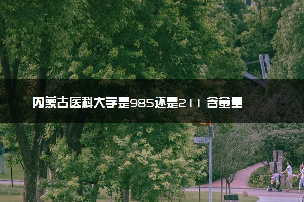 内蒙古医科大学是985还是211 含金量怎么样