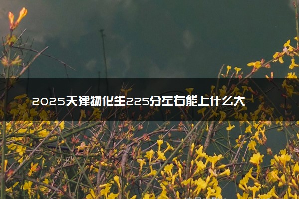 2025天津物化生225分左右能上什么大学 可以报考的院校名单