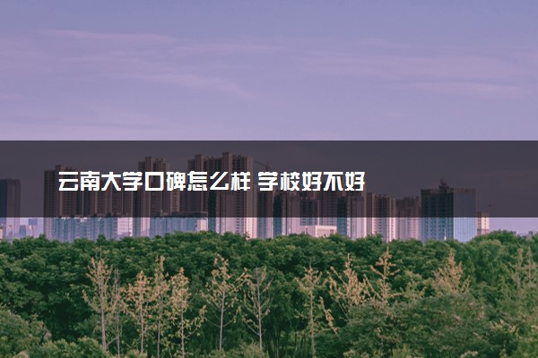 云南大学口碑怎么样 学校好不好