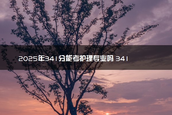 2025年341分能考护理专业吗 341分护理专业大学推荐