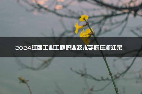 2024江西工业工程职业技术学院在浙江录取分数线 各专业分数及位次